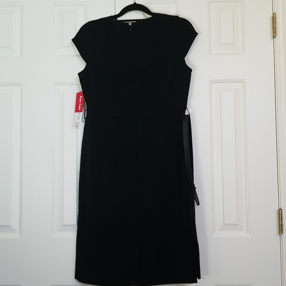 NWT Rafaella Classic Black Midi Dress - Picture 4 of 8